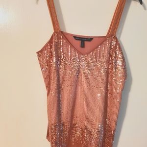 Sequined mauve camisole from White house Black market, size small